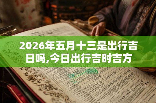 2026年五月十三是出行吉日吗,今日出行吉时吉方 2026年五月十三是出行吉日吗,今日出行吉时吉方