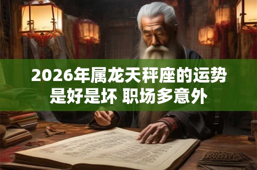 2026年属龙天秤座的运势是好是坏 职场多意外