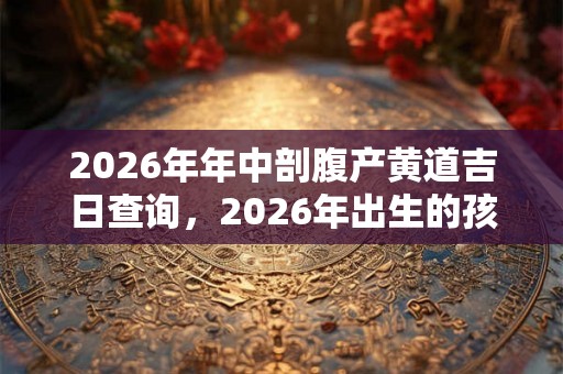 2026年年中剖腹产黄道吉日查询，2026年出生的孩子性格如何？