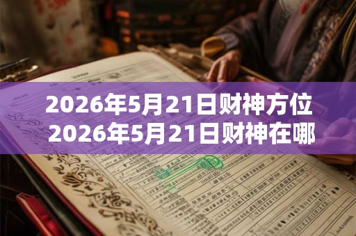 2026年5月21日财神方位 2026年5月21日财神在哪里 2026年5月21日财神方位 2026年5月21日财神在哪里