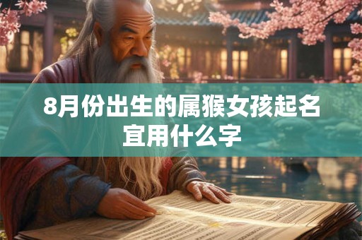 8月份出生的属猴女孩起名宜用什么字 8月份出生的属猴女孩起名宜用什么字