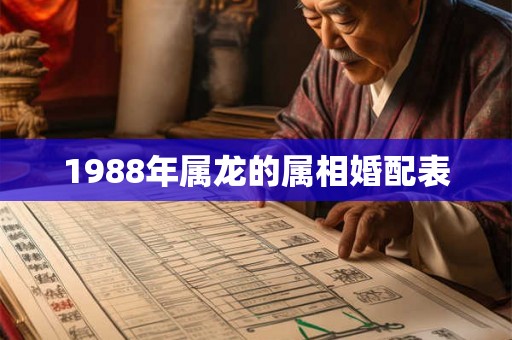 1988年属龙的属相婚配表
