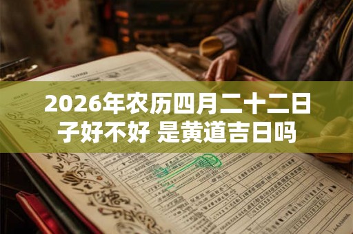 2026年农历四月二十二日子好不好 是黄道吉日吗