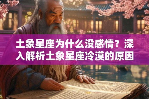 土象星座为什么没感情？深入解析土象星座冷漠的原因