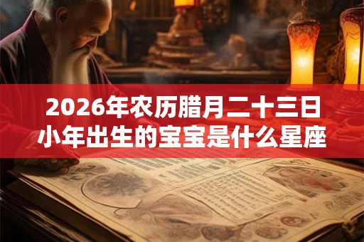 2026年农历腊月二十三日小年出生的宝宝是什么星座的? 2026年农历腊月二十三日小年出生的宝宝是什么星座的?