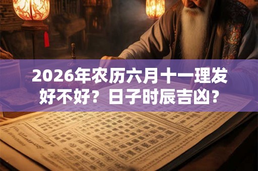 2026年农历六月十一理发好不好？日子时辰吉凶？