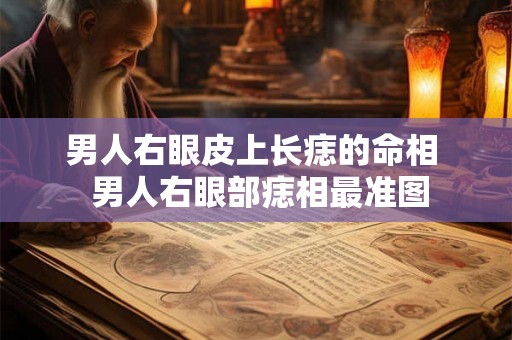 男人右眼皮上长痣的命相  男人右眼部痣相最准图