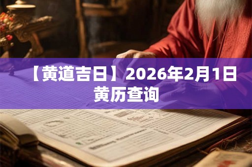 【黄道吉日】2026年2月1日黄历查询