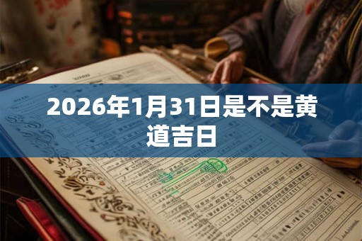 2026年1月31日是不是黄道吉日