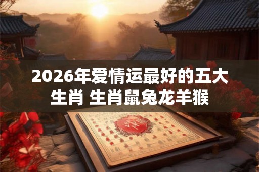 2026年爱情运最好的五大生肖 生肖鼠兔龙羊猴