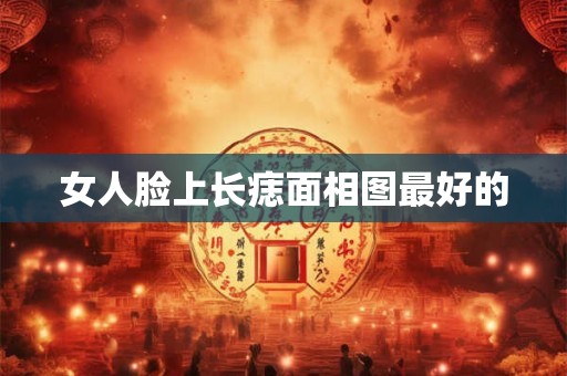 女人脸上长痣面相图最好的
