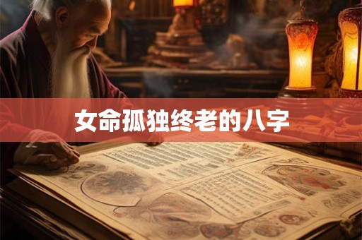 女命孤独终老的八字