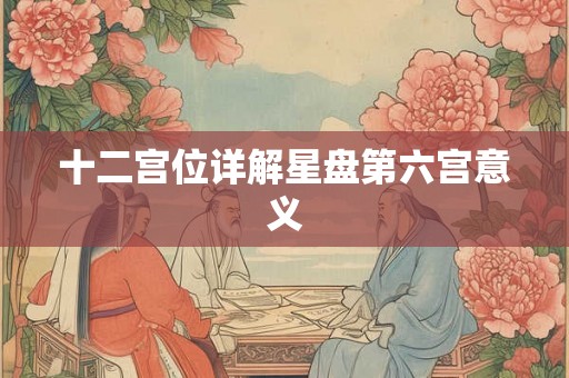 十二宫位详解星盘第六宫意义