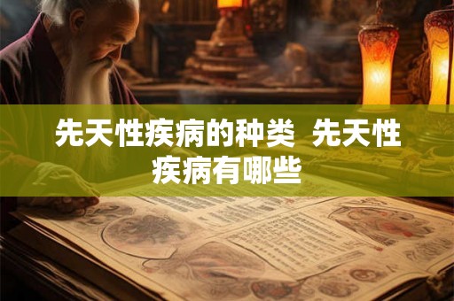 先天性疾病的种类  先天性疾病有哪些