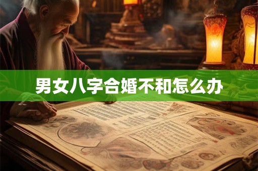 男女八字合婚不和怎么办