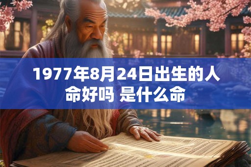 1977年8月24日出生的人命好吗 是什么命 1977年8月24日出生的人命好吗 是什么命