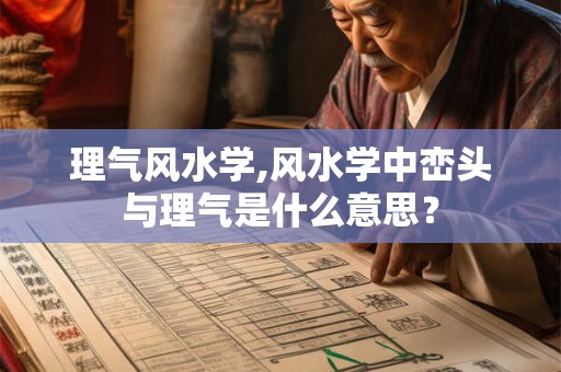 理气风水学,风水学中峦头与理气是什么意思？