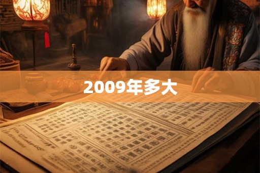 2009年多大