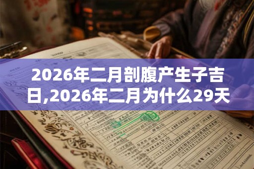 2026年二月剖腹产生子吉日,2026年二月为什么29天