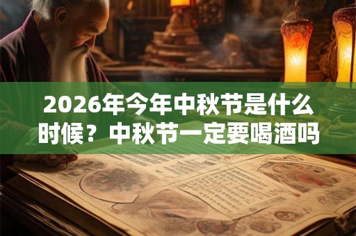2026年今年中秋节是什么时候？中秋节一定要喝酒吗？中秋节要喝什么酒？