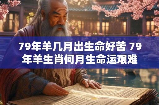 79年羊几月出生命好苦 79年羊生肖何月生命运艰难
