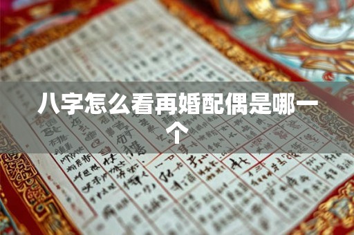 八字怎么看再婚配偶是哪一个