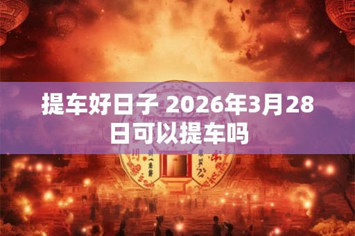 提车好日子 2026年3月28日可以提车吗