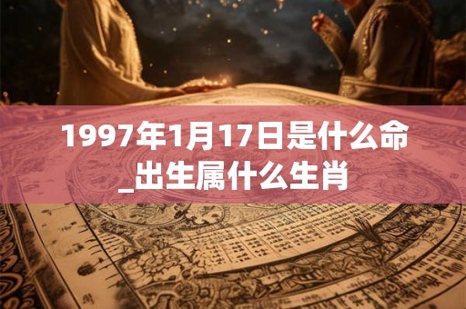 1997年1月17日是什么命_出生属什么生肖 1997年1月17日是什么命_出生属什么生肖