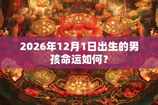 2026年12月1日出生的男孩命运如何？