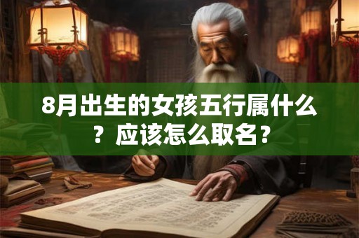 8月出生的女孩五行属什么？应该怎么取名？