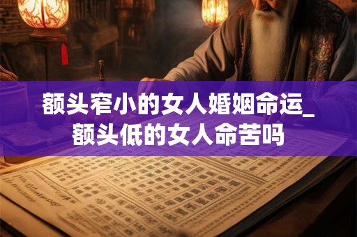 额头窄小的女人婚姻命运_额头低的女人命苦吗