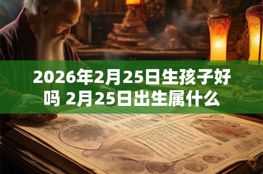 2026年2月25日生孩子好吗 2月25日出生属什么 2026年2月25日生孩子好吗 2月25日出生属什么