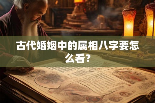 古代婚姻中的属相八字要怎么看? 古代婚姻中的属相八字要怎么看?
