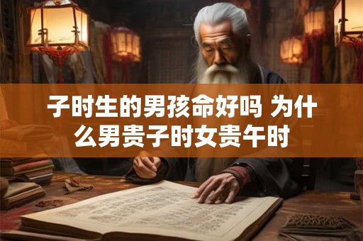 子时生的男孩命好吗 为什么男贵子时女贵午时 子时生的男孩命好吗 为什么男贵子时女贵午时