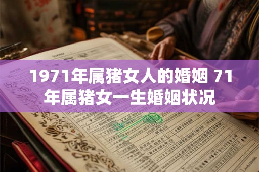 1971年属猪女人的婚姻 71年属猪女一生婚姻状况