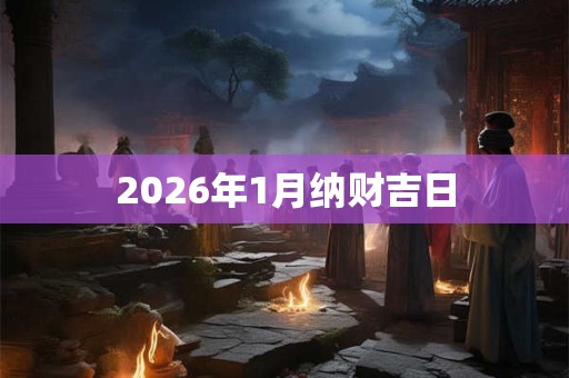 2026年1月纳财吉日