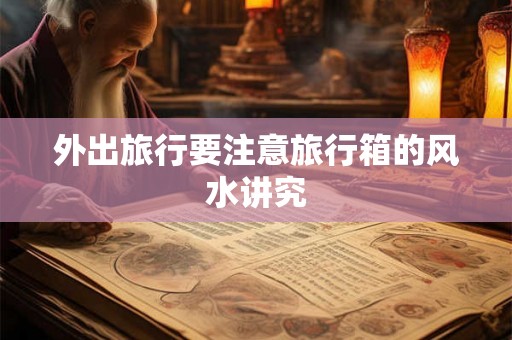 外出旅行要注意旅行箱的风水讲究