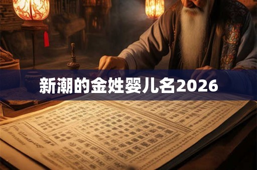 新潮的金姓婴儿名2026