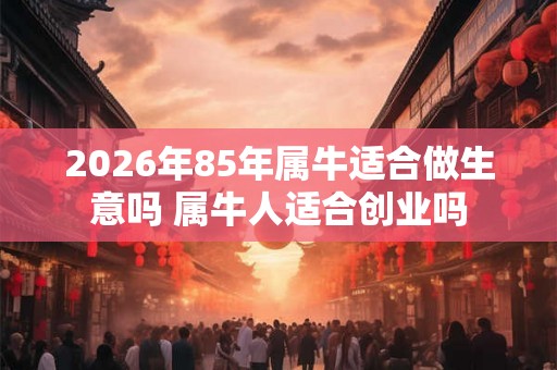 2026年85年属牛适合做生意吗 属牛人适合创业吗