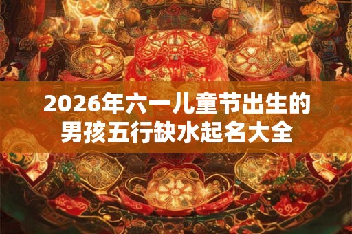 2026年六一儿童节出生的男孩五行缺水起名大全