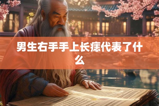 男生右手手上长痣代表了什么