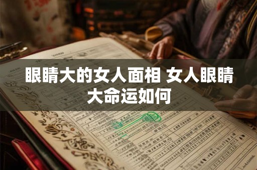 眼睛大的女人面相 女人眼睛大命运如何 眼睛大的女人面相 女人眼睛大命运如何
