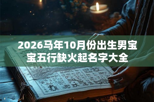 2026马年10月份出生男宝宝五行缺火起名字大全