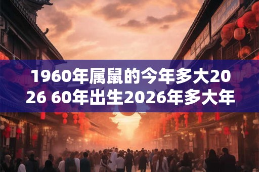 1960年属鼠的今年多大2026 60年出生2026年多大年龄