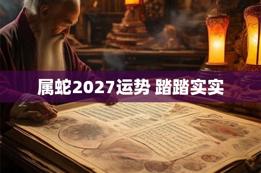 属蛇2027运势 踏踏实实