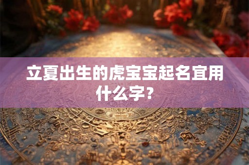 立夏出生的虎宝宝起名宜用什么字？