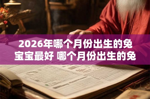 2026年哪个月份出生的兔宝宝最好 哪个月份出生的兔宝宝最适合在2026年诞生