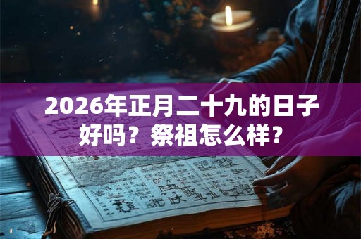 2026年正月二十九的日子好吗?祭祖怎么样? 2026年正月二十九的日子好吗?祭祖怎么样?