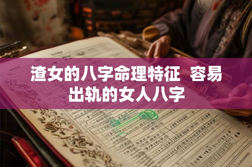 渣女的八字命理特征  容易出轨的女人八字
