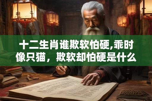 十二生肖谁欺软怕硬,乖时像只猫，欺软却怕硬是什么生肖